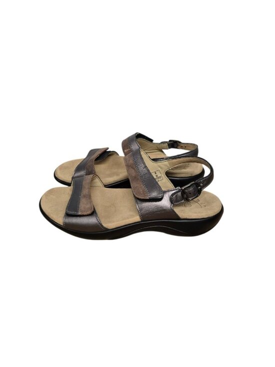SAS Shoes - SAS Womens Size 8M Nudu Dusk Brown Strappy Leather Slingback Comfort Sandal